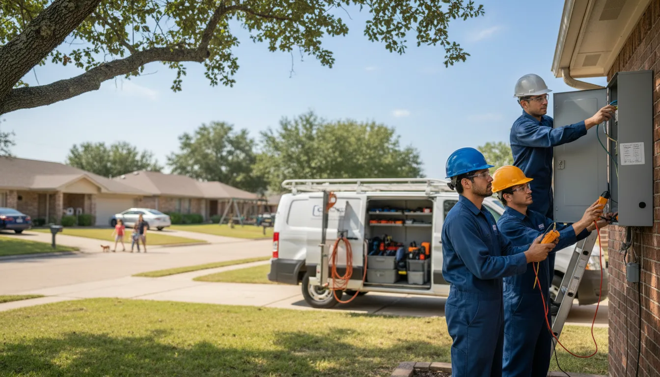 Certified electrician providing emergency electrical services in Bluffton, TX